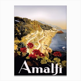 Beautiful Amalfi Coast, Italy Canvas Print