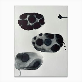 Black And White Dots Canvas Print