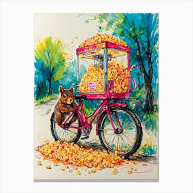 Popcorn Cart Canvas Print