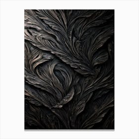 Abstract series: Dark Leaves Canvas Print