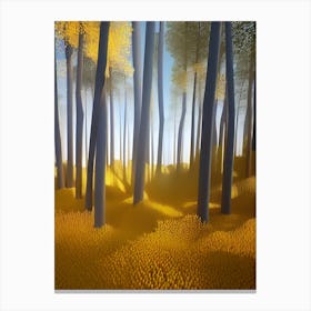 Yellow Forest 10 Canvas Print