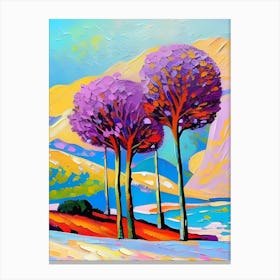 Trees In The Snow Canvas Print