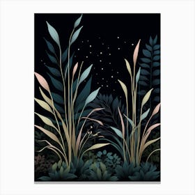 Night In The Forest 3 Canvas Print