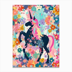 Unicorn Fauvism Portrait 1 Canvas Print