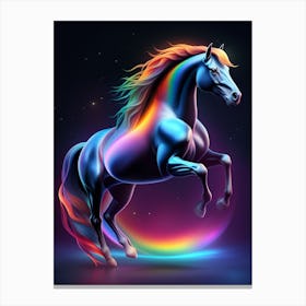 Rainbow Horse 16 Canvas Print