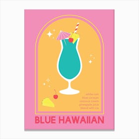 Blue Hawaiian Cocktail Canvas Print