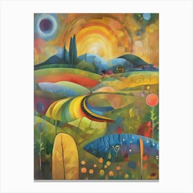 Sunset In The Countryside 18 Canvas Print