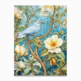 Blue Bird On A Tree Canvas Print