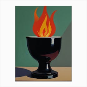 Fire In A Bowl Canvas Print