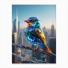 Bird On Wire Canvas Print