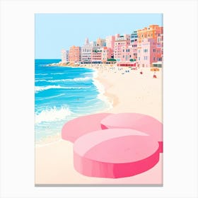 Pink Beach 1 Canvas Print