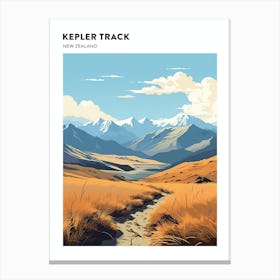 Kepler Track New Zealand 2 Hiking Trail Landscape Poster Canvas Print