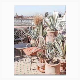 Rooftop Terrace Marrakech Canvas Print