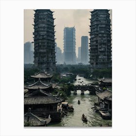 Shanghai Cityscape Canvas Print