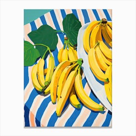 Bananas Fruit Summer Illustration 3 Canvas Print