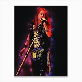 Spirit Of Axl Rose In Concert Canvas Print