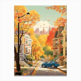 Ottawa In Autumn Fall Travel Art 1 Canvas Print