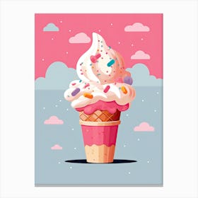 Ice Cream Cone Canvas Print