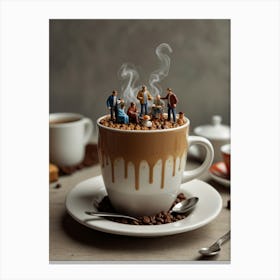 Miniature Coffee Cup Canvas Print