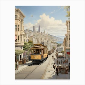 San Francisco Trolley Car Canvas Print