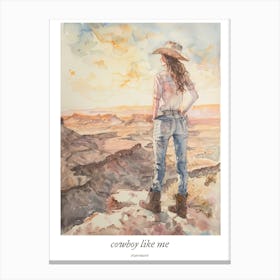 Taylor Swift Cowboy Like Me Evermore Canvas Print