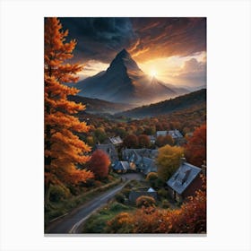 Sunset In Scotland Canvas Print