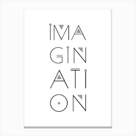 Imagination Quote Canvas Print