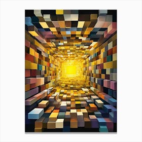 Abstract Cubes Canvas Print