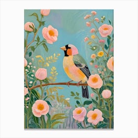 Beautiful Bird In The Garden Canvas Print