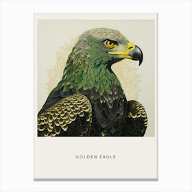Ohara Koson Inspired Bird Painting Golden Eagle 2 Poster Canvas Print