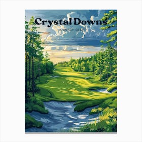 Crystal Downs Country Club Benzie County Travel Art Canvas Print