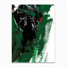 Green And Black Canvas Print