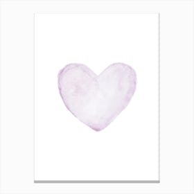 Violet Heart Canvas Print