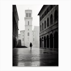 Ancona, Italy,  Black And White Analogue Photography  4 Canvas Print