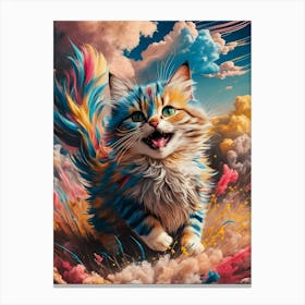 Cat In The Sky 1 Canvas Print