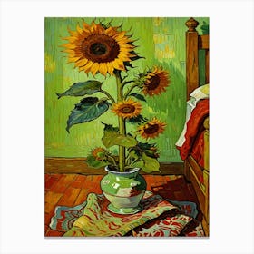 Sunflowers Arrangement - Inspired By Vincent Van Gogh Canvas Print