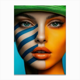 Geometric Portrait 0006 Geometric Portrait 0008 Geo Face 1 10 Canvas Print