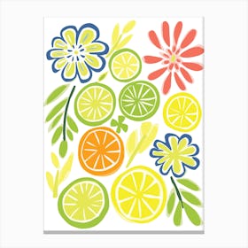 Lemons And Limes Canvas Print