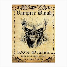 Vampire Blood Canvas Print