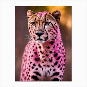 Pink Cheeta Pri 0 Canvas Print