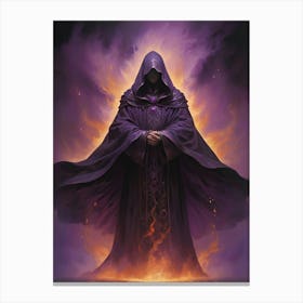 Wizard In Purple Canvas Print