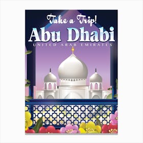 Take A Trip To Abu Dhabi Canvas Print