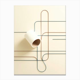 Toilet Paper Roll Canvas Print