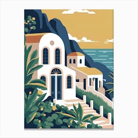 Mediterranean Villa Canvas Print