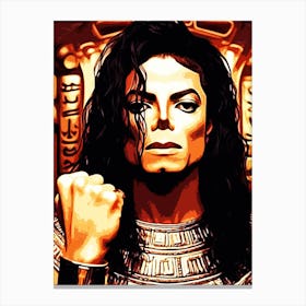 Michael Jackson king of pop music Canvas Print