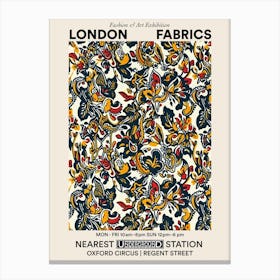 Poster Aster Amaze London Fabrics Floral Pattern 1 Canvas Print