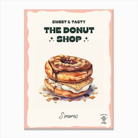 S Mores Donut The Donut Shop 2 Canvas Print