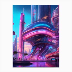 Futuristic City 1 Canvas Print