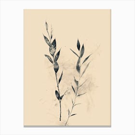 Melbourne Flower Market Boho Minimalist Style Canvas Print