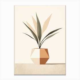 Geometric Plant Canvas Print